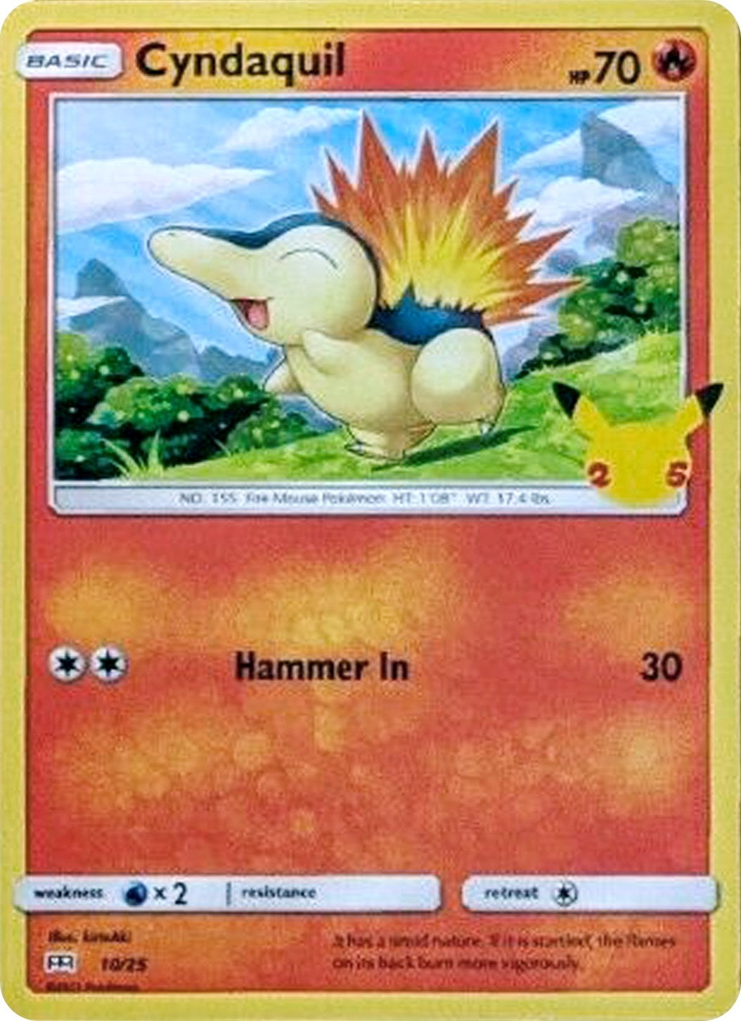 Image for Cyndaquil (010/025) (M21) - Pokemon