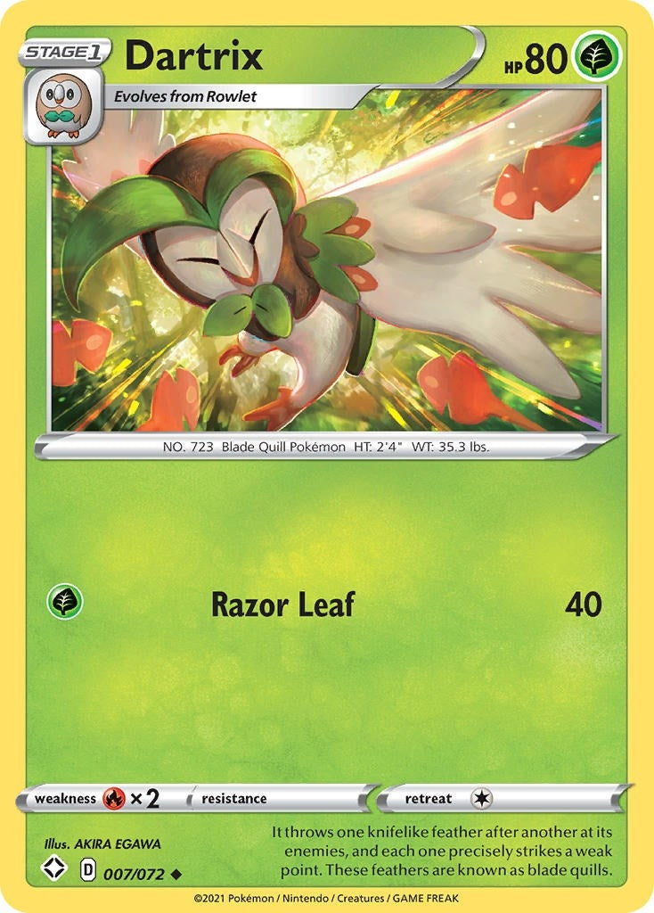 Image for Dartrix (007/072) (SHF) - Pokemon