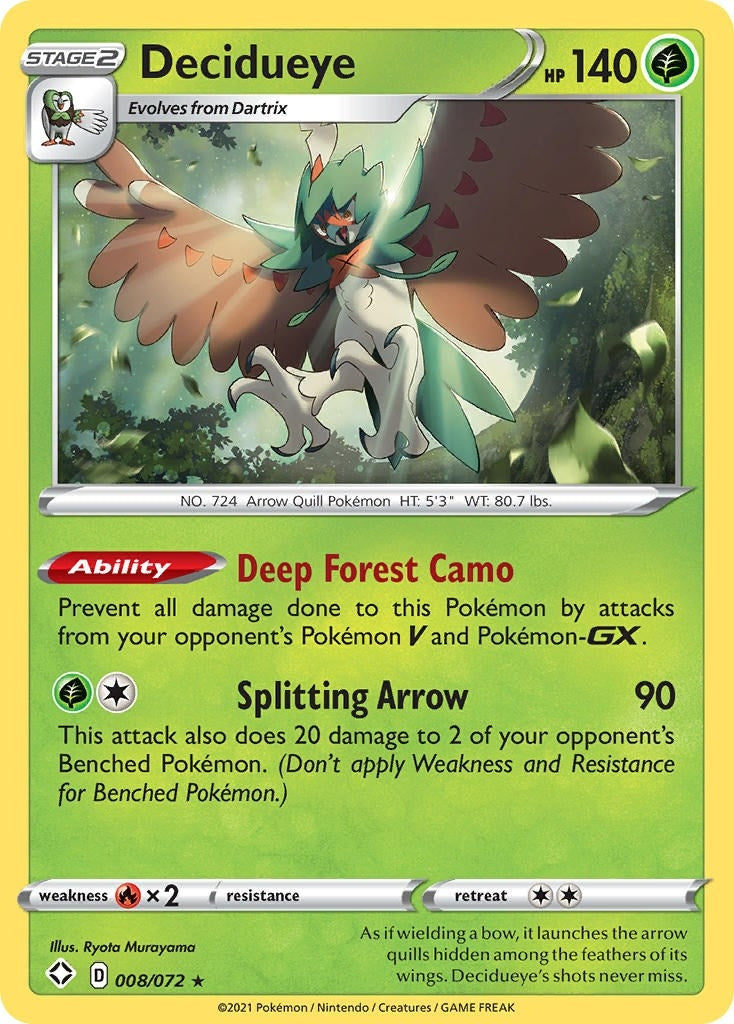 Image for Decidueye (008/072) (SHF) - Pokemon