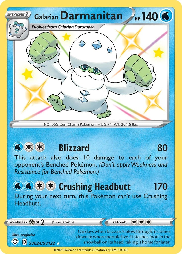 Image for Galarian Darmanitan (SV024/SV122) (SHFSV) - Pokemon