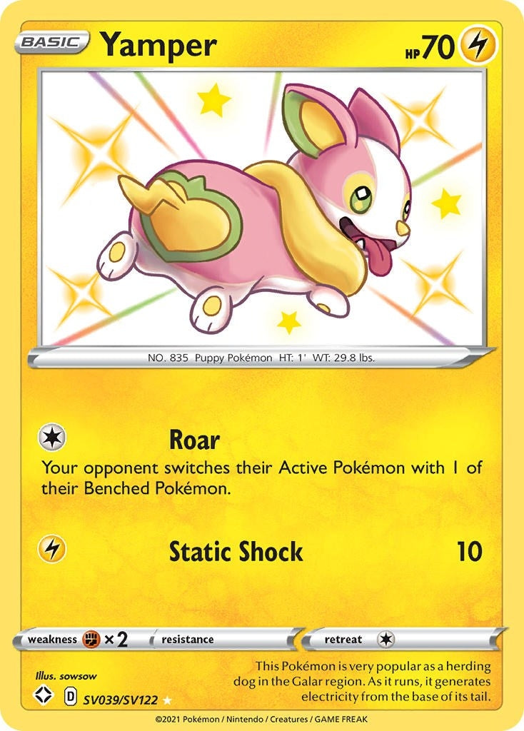 Image for Yamper (SV039/SV122) (SHFSV) - Pokemon