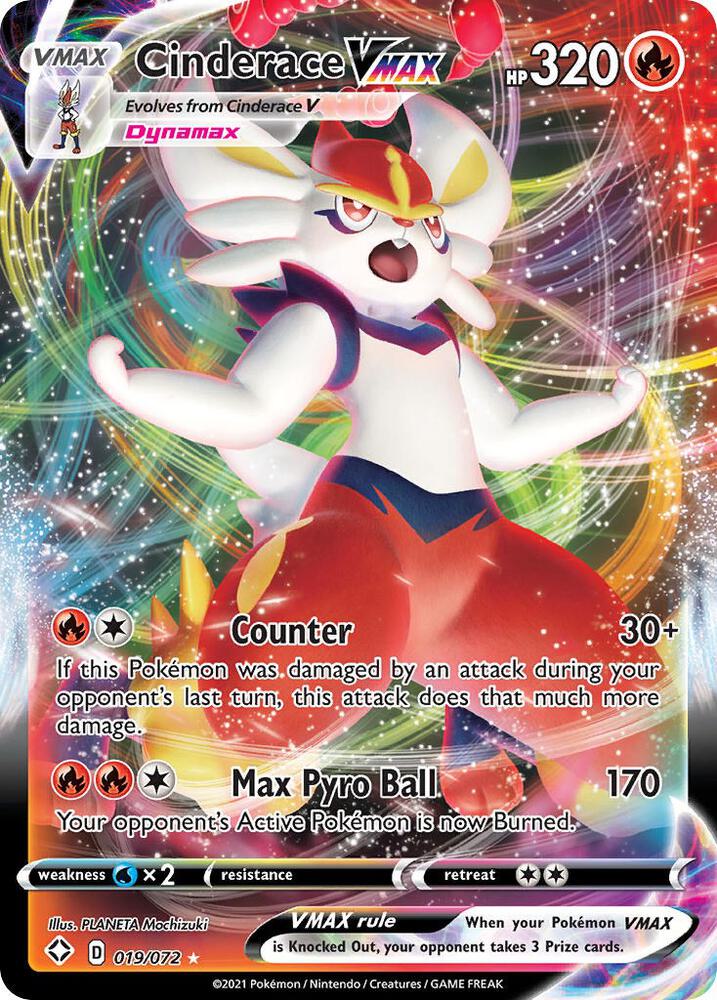 Image for Cinderace VMAX (019/072) (SHF) - Pokemon