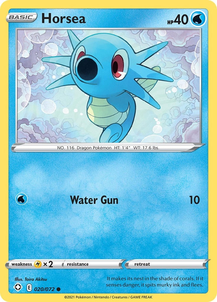 Image for Horsea (020/072) (SHF) - Pokemon