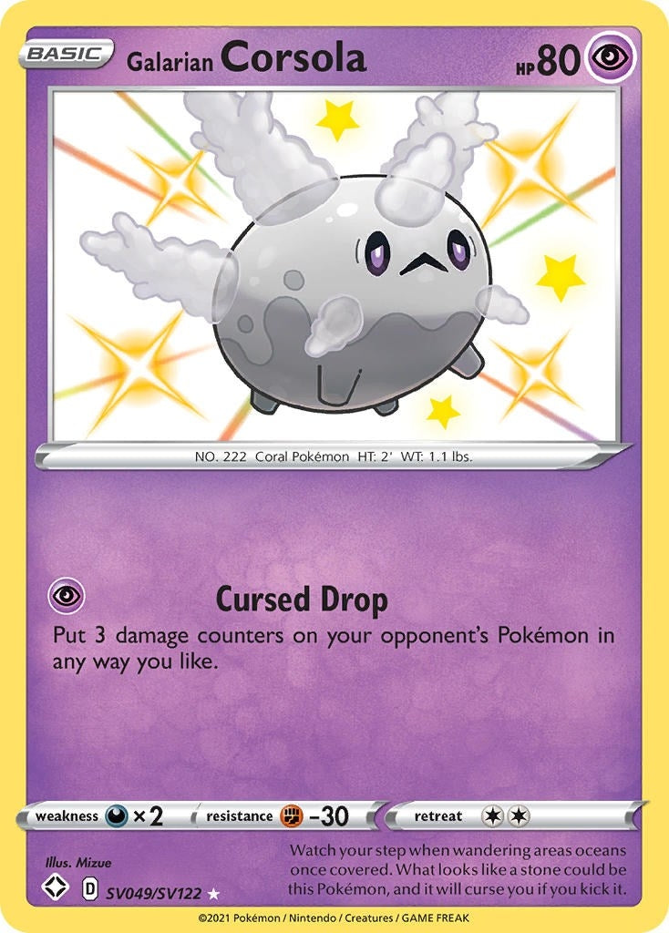 Image for Galarian Corsola (SV049/SV122) (SHFSV) - Pokemon