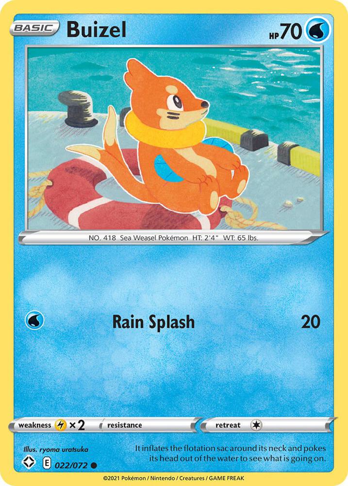 Image for Buizel (022/072) (SHF) - Pokemon