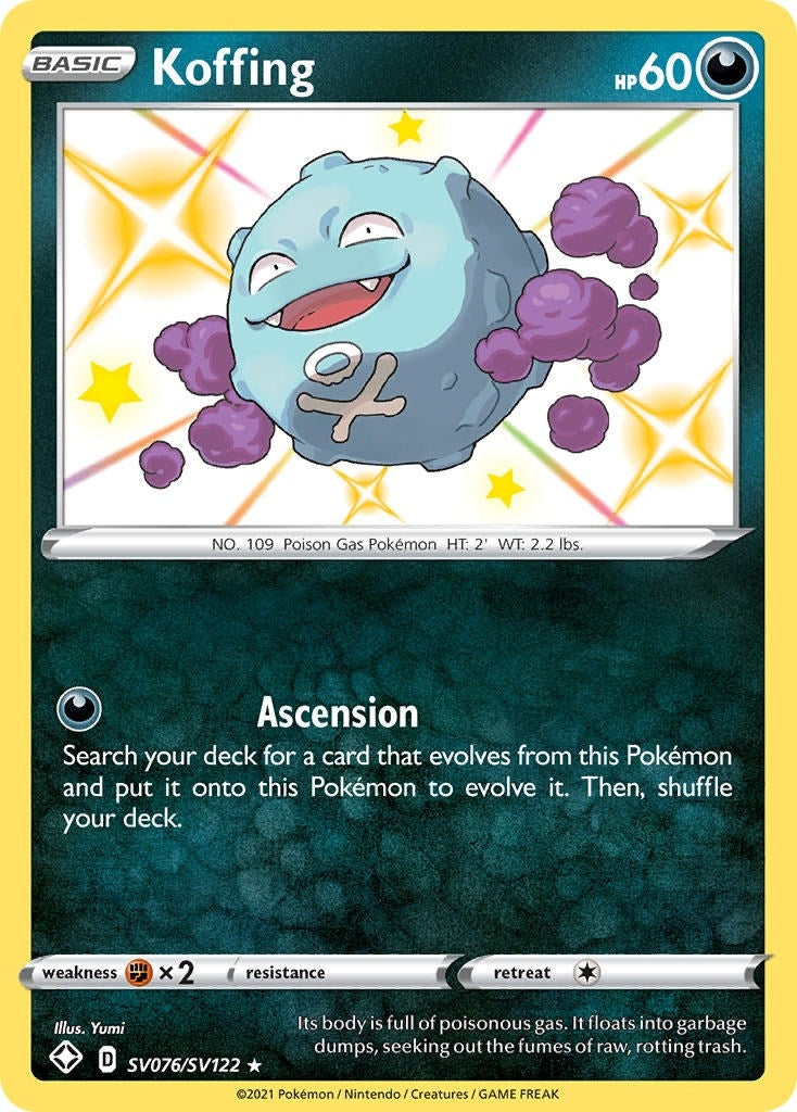 Image for Koffing (SV076/SV122) (SHFSV) - Pokemon