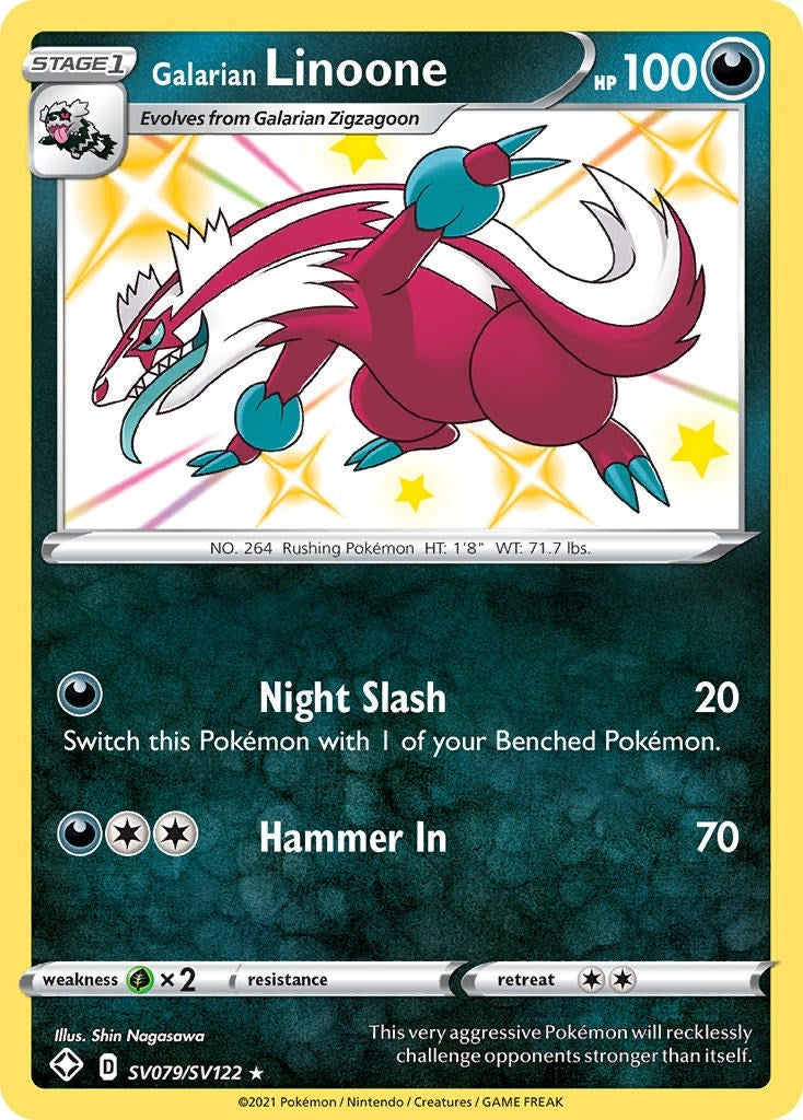Image for Galarian Linoone (SV079/SV122) (SHFSV) - Pokemon