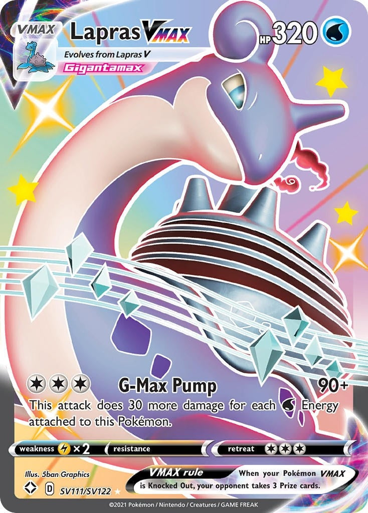 Image for Lapras VMAX (SV111/SV122) (SHFSV) - Pokemon