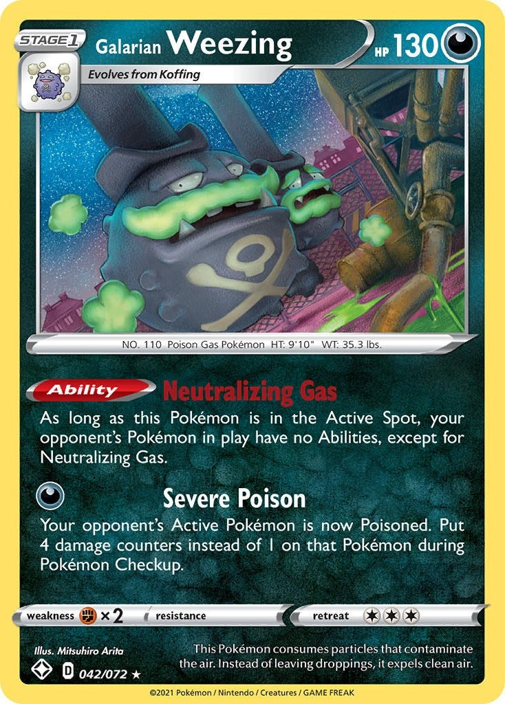 Image for Galarian Weezing (042/072) (SHF) - Pokemon
