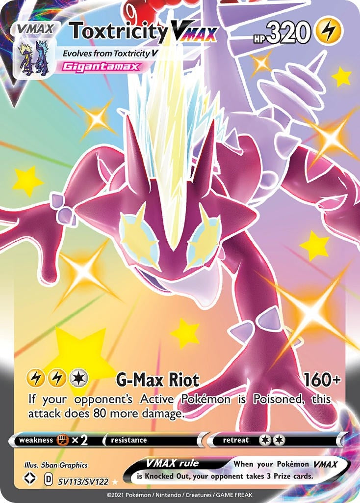 Image for Toxtricity VMAX (SV113/SV122) (SHFSV) - Pokemon