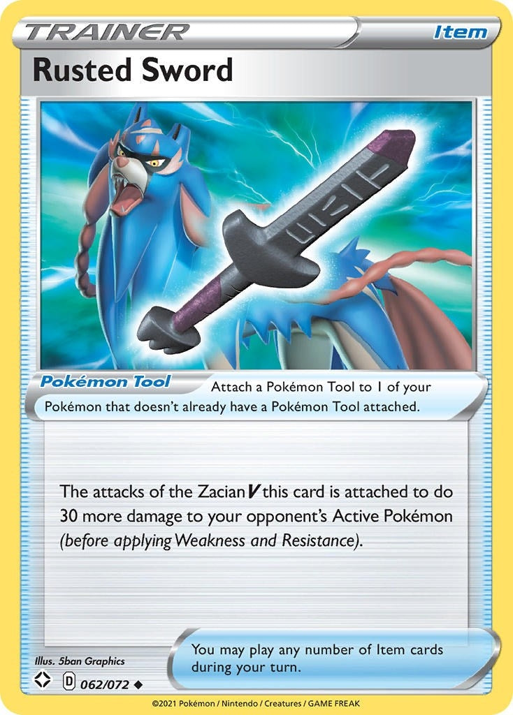 Image for Rusted Sword (062/072) (SHF) - Pokemon