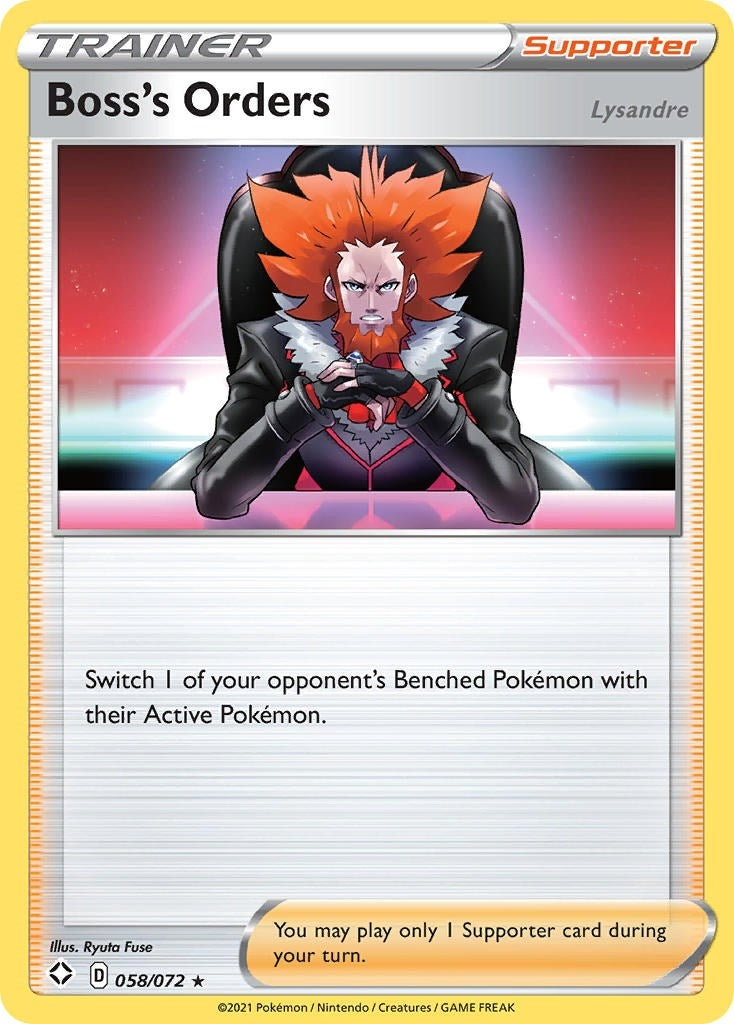 Image for Boss's Orders [Lysandre] (058/072) (SHF) - Pokemon