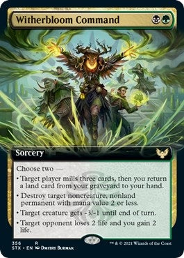 Image for Witherbloom Command (Extended Art) (356) - Magic: The Gathering