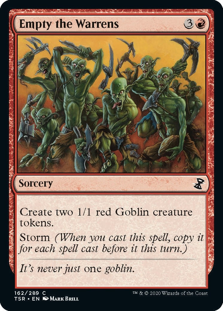 Image for Empty the Warrens (162) (TSR) - Magic: The Gathering