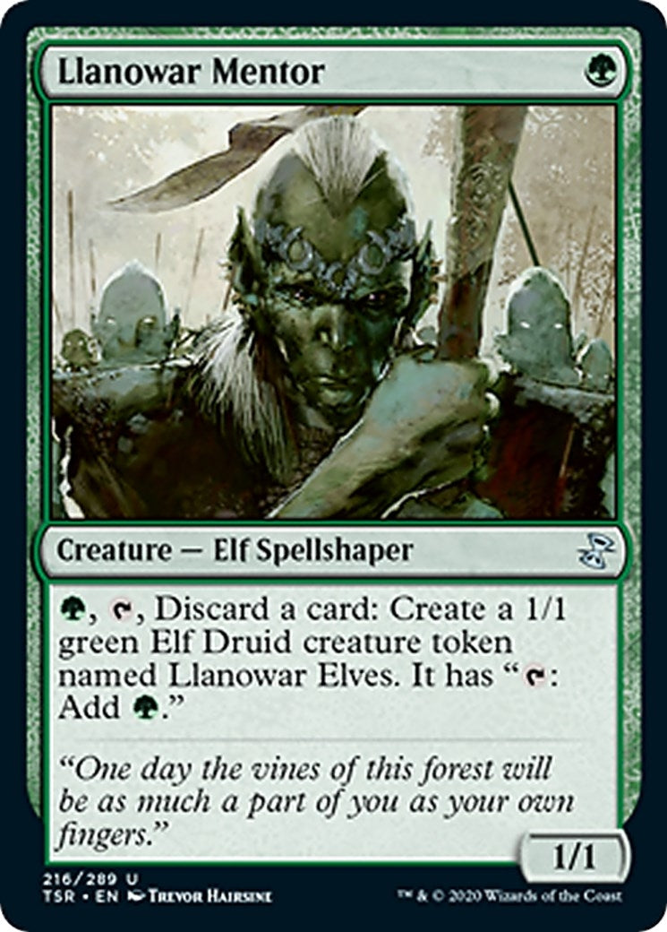 Image for Llanowar Mentor (216) (TSR) - Magic: The Gathering