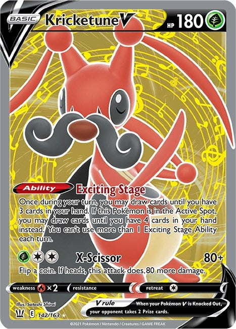 Image for Kricketune V (Full Art) (142/163) (SWSH05) - Pokemon