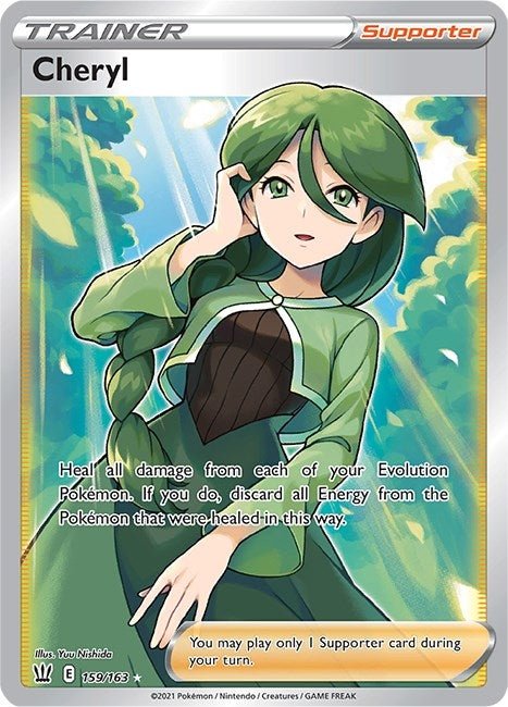 Image for Cheryl (Full Art) (159/163) (SWSH05) - Pokemon