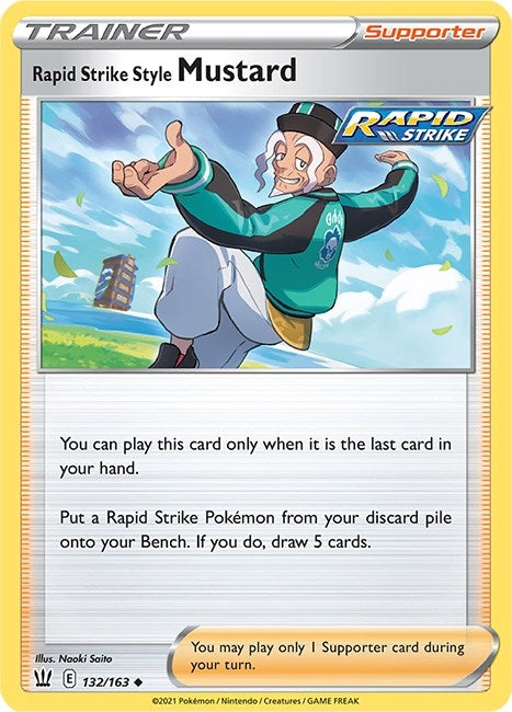 Image for Rapid Strike Style Mustard (132/163) (SWSH05) - Pokemon