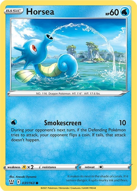 Image for Horsea (031/163) (SWSH05) - Pokemon