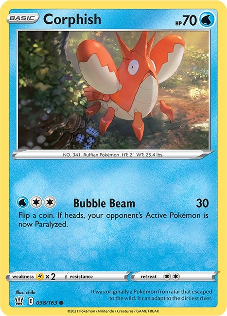 Image for Corphish (038/163) (SWSH05) - Pokemon