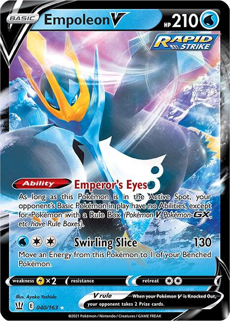 Image for Empoleon V (040/163) (SWSH05) - Pokemon