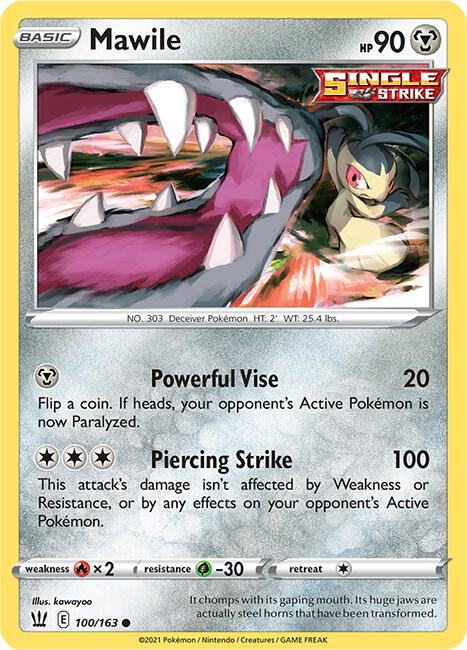 Image for Mawile (100/163) (SWSH05) - Pokemon