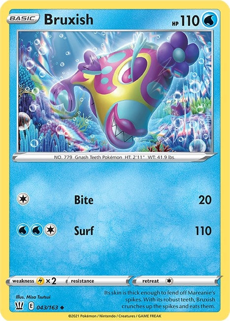 Image for Bruxish (043/163) (SWSH05) - Pokemon