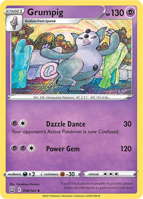 Image for Grumpig (056/163) (SWSH05) - Pokemon