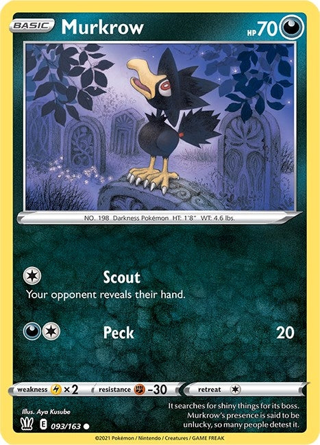 Image for Murkrow (093/163) (SWSH05) - Pokemon