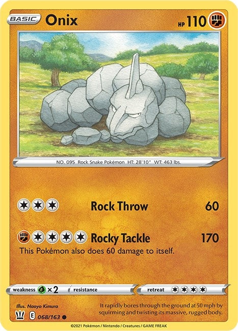 Image for Onix (068/163) (SWSH05) - Pokemon