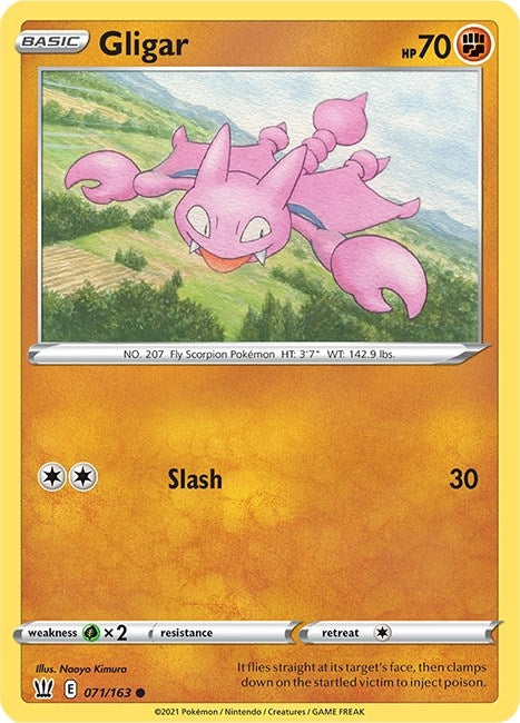 Image for Gligar (071/163) (SWSH05) - Pokemon