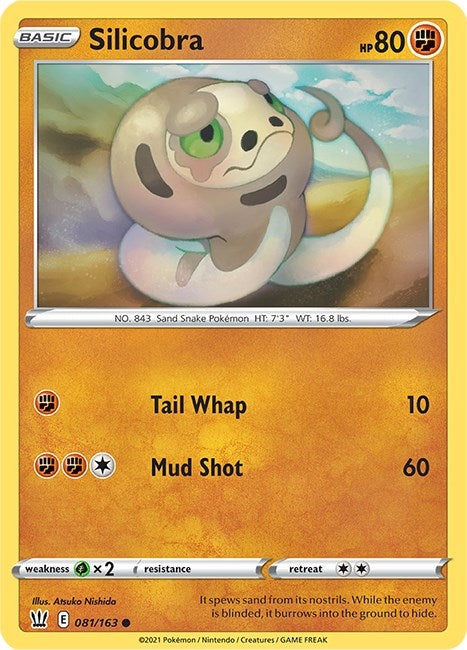 Image for Silicobra (081/163) (SWSH05) - Pokemon