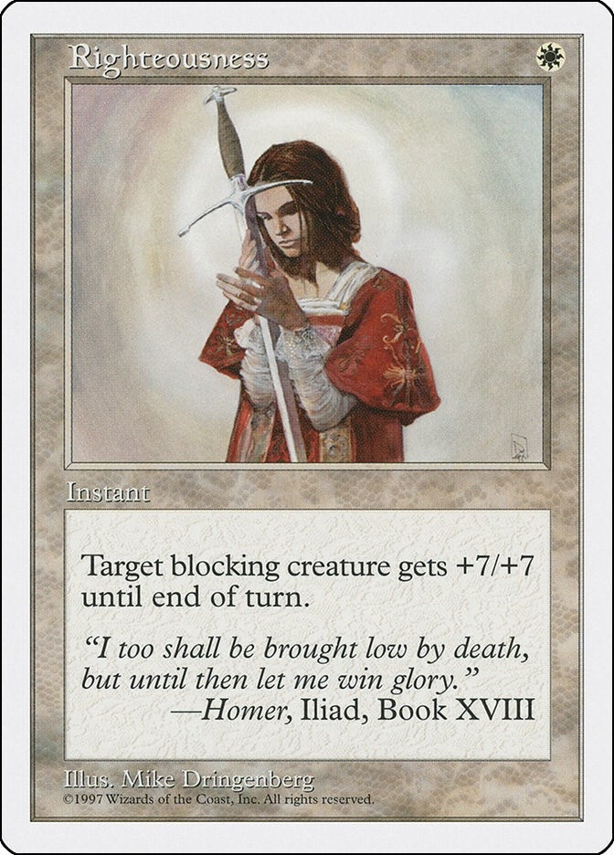 Image for Righteousness - Magic: The Gathering
