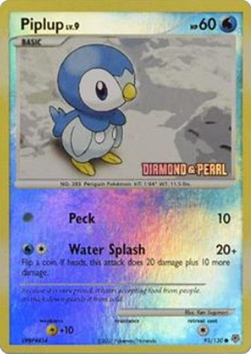 Image for Piplup - 93/130 [Diamond and Pearl] (093/100) (BKP) - Pokemon
