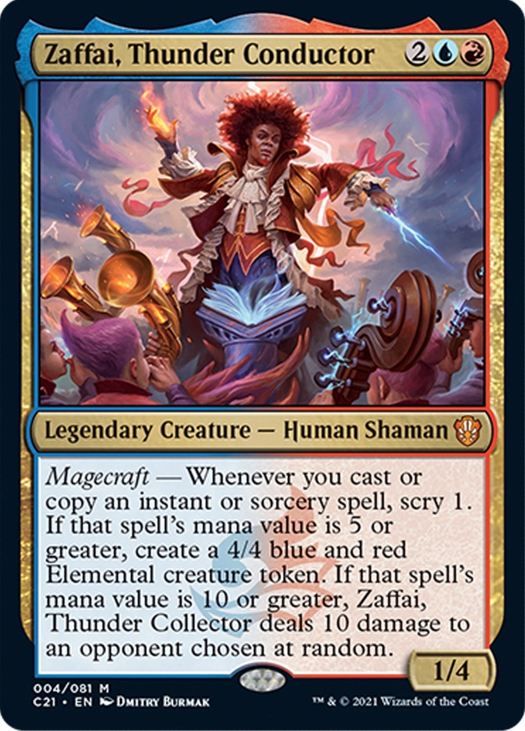 Image for Zaffai, Thunder Conductor (4) (C21) - Magic: The Gathering