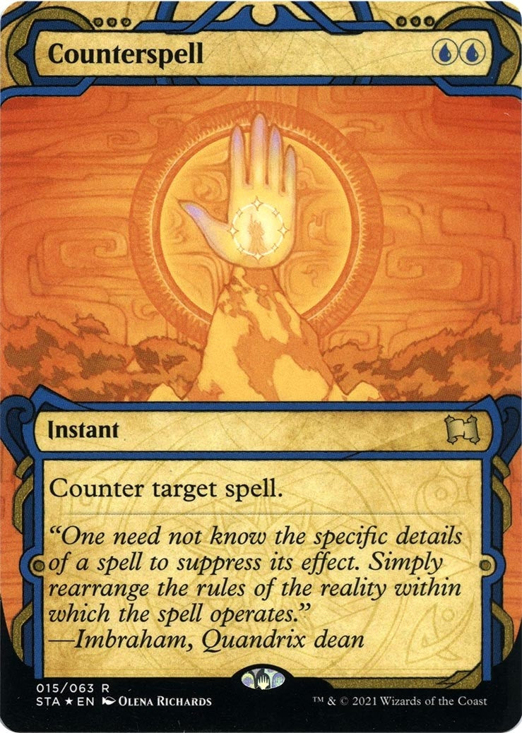 Image for Counterspell (Foil Etched) (15) (STA) - Magic: The Gathering