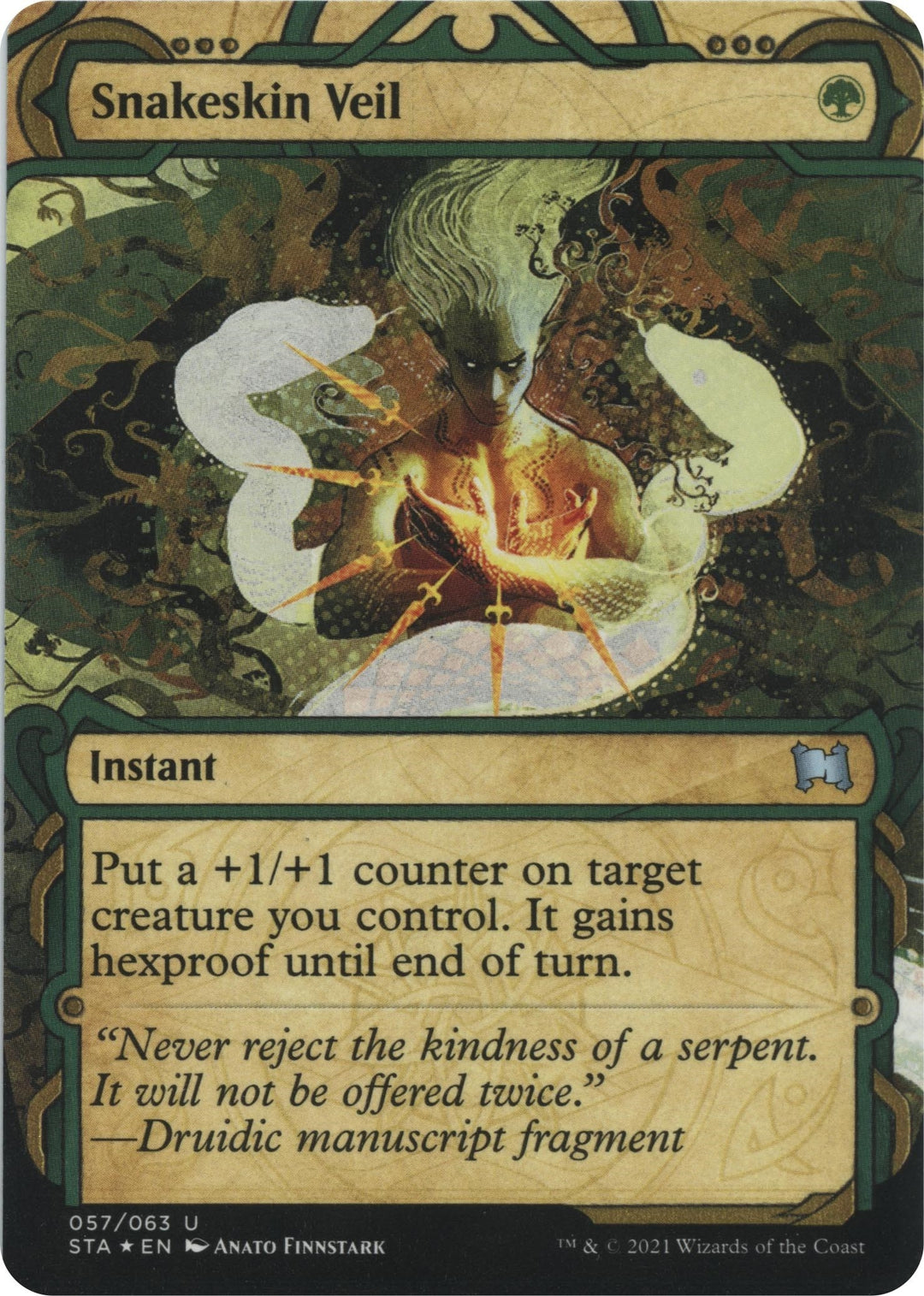 Image for Snakeskin Veil (Foil Etched) (57) (STA) - Magic: The Gathering