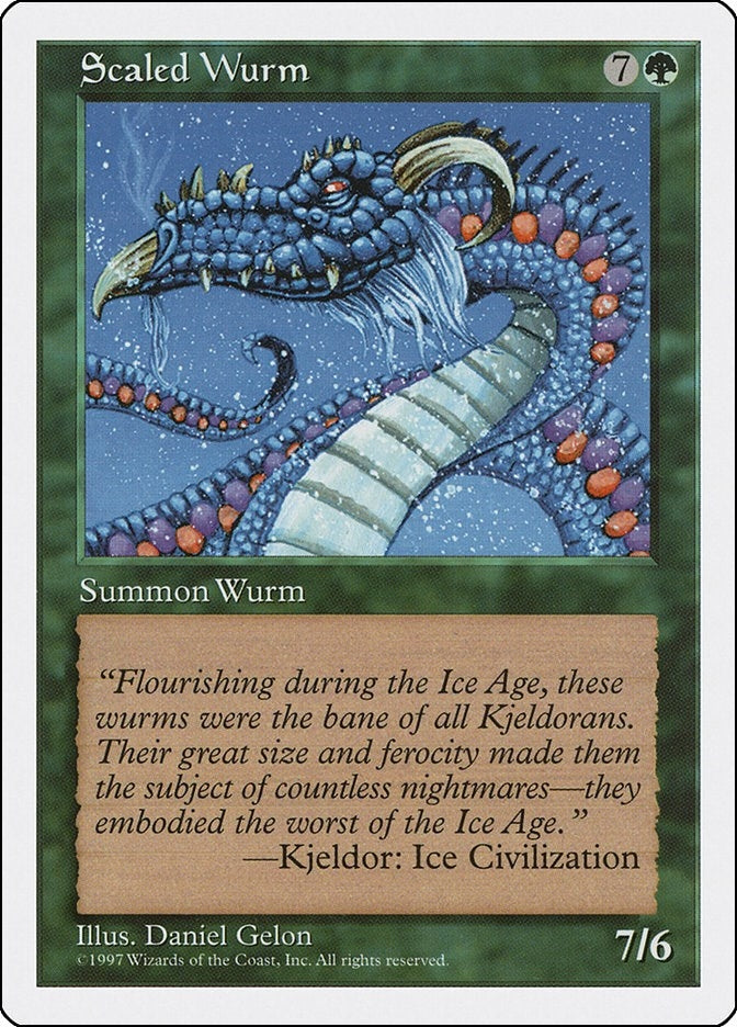 Image for Scaled Wurm - Magic: The Gathering