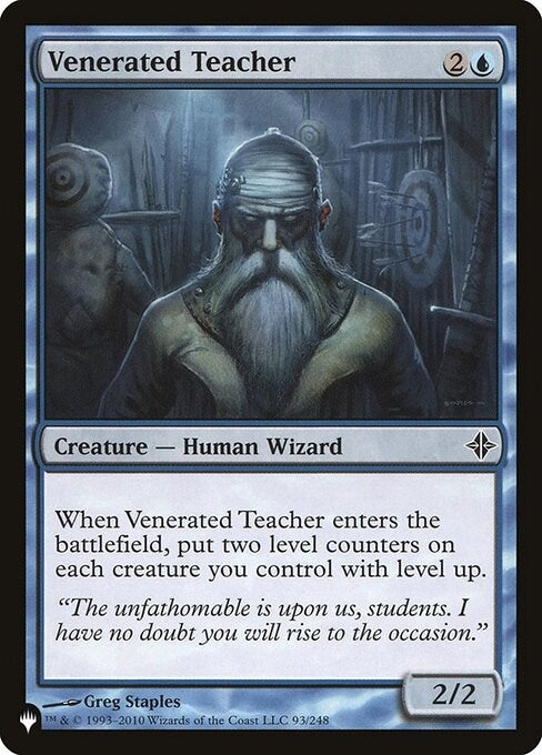 Image for Venerated Teacher (93/248) - Magic: The Gathering