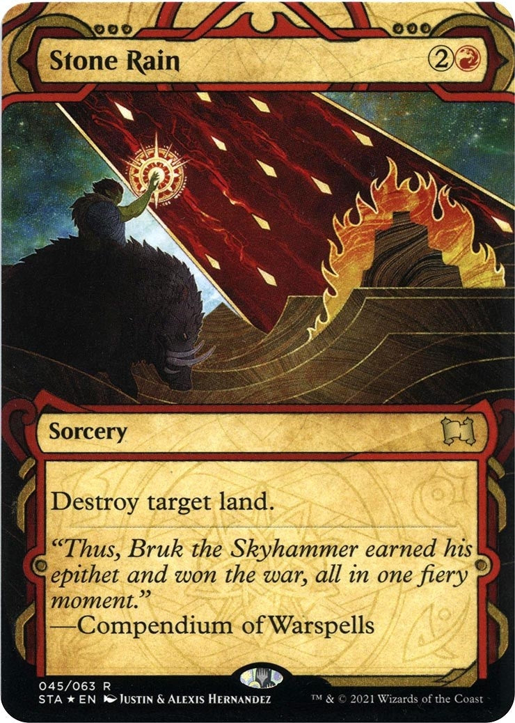 Image for Stone Rain (Foil Etched) (45) (STA) - Magic: The Gathering