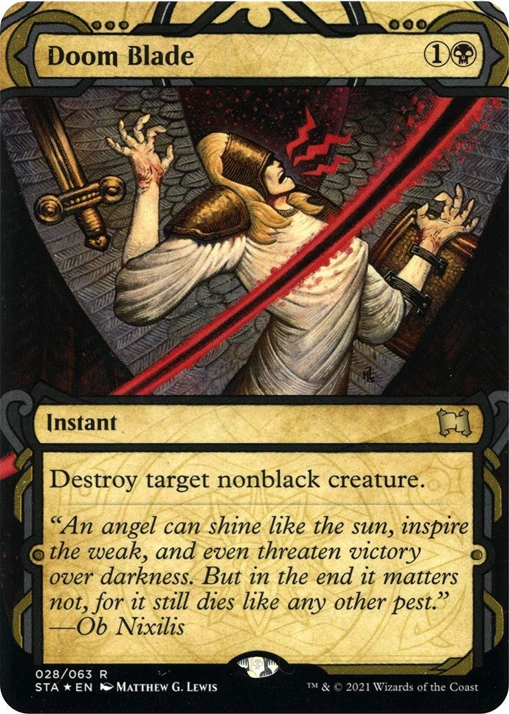 Image for Doom Blade (Foil Etched) (28) - Magic: The Gathering