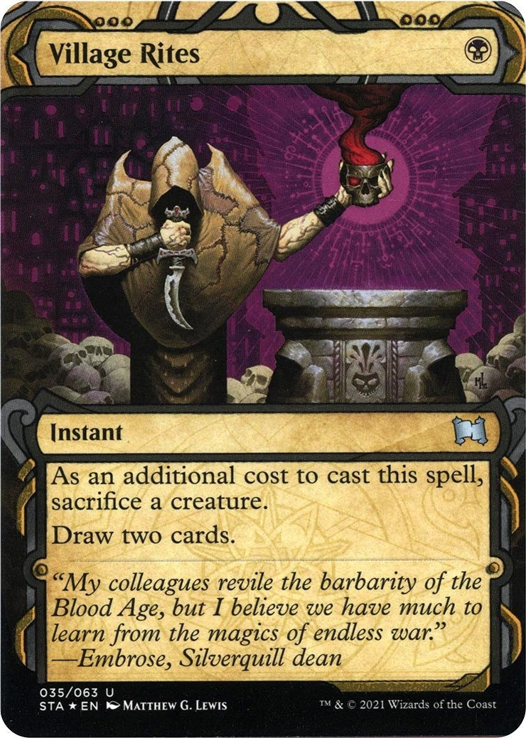 Image for Village Rites (Foil Etched) (35) (STA) - Magic: The Gathering
