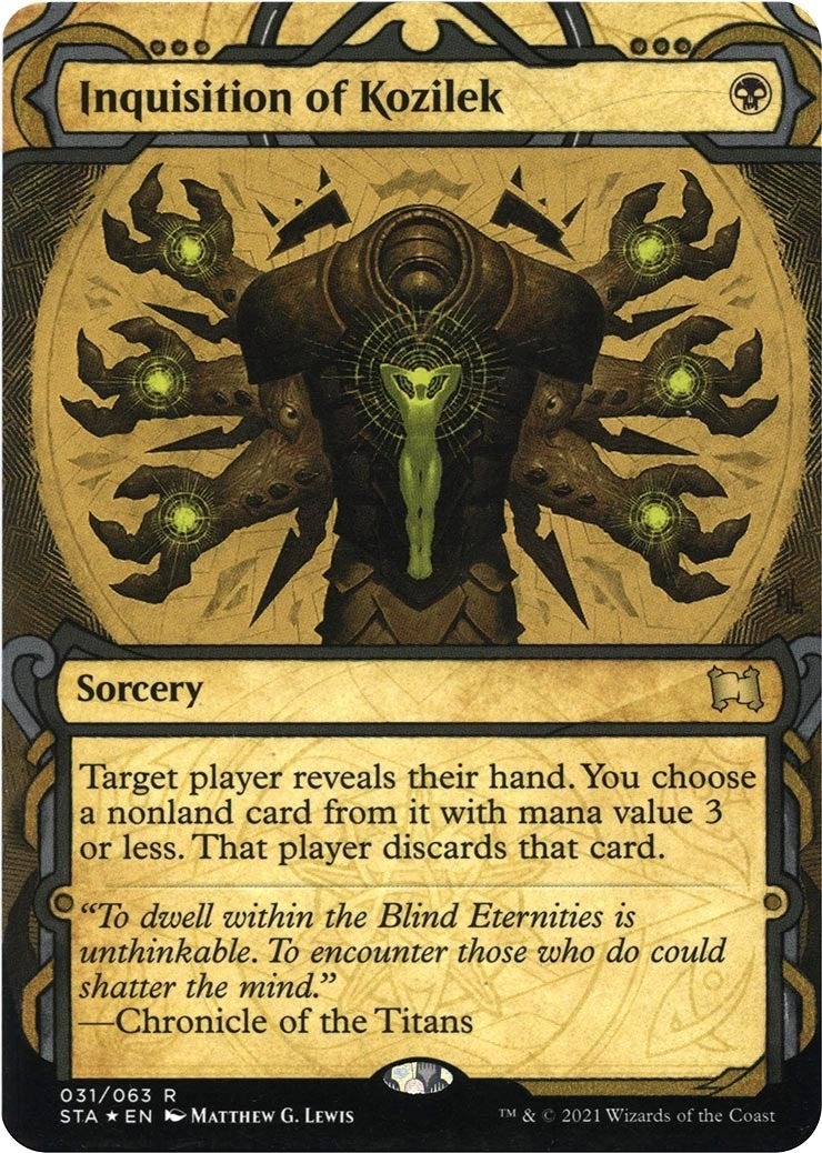 Image for Inquisition of Kozilek (Foil Etched) (31) (STA) - Magic: The Gathering