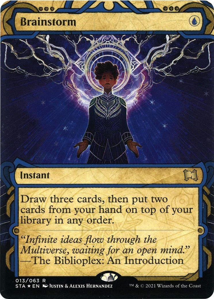 Image for Brainstorm (Foil Etched) (13) (STA) - Magic: The Gathering