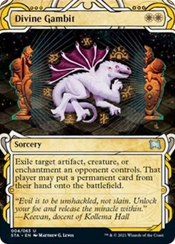 Image for Divine Gambit (4) (STA) - Magic: The Gathering