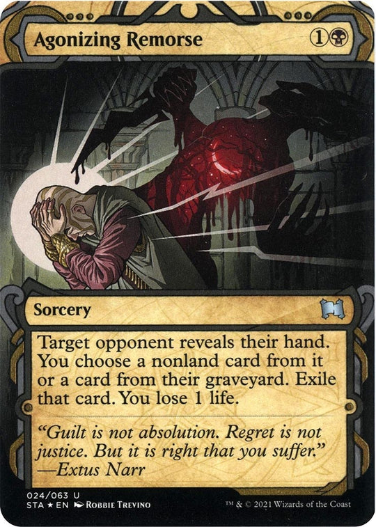 Image for Agonizing Remorse (Foil Etched) (24) (STA) - Magic: The Gathering