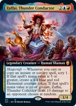 Image for Zaffai, Thunder Conductor (Extended Art) (331) (C21) - Magic: The Gathering