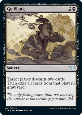 Image for Go Blank (72) (STX) - Magic: The Gathering