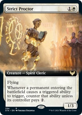 Image for Strict Proctor (Extended Art) (294) (STX) - Magic: The Gathering