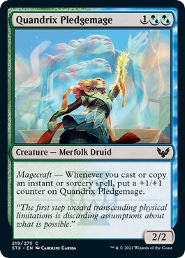 Image for Quandrix Pledgemage (219) (STX) - Magic: The Gathering